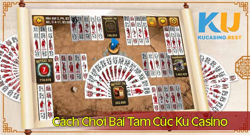 Cách chơi bài Tam Cúc Ku Casino đơn giản dễ hiểu