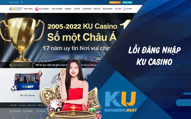 Một số lỗi đăng nhập Ku Casino khác